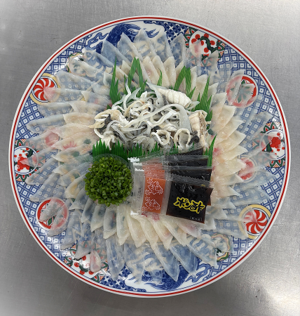 とらふぐ刺身Ｆ30ｃｍプラ皿
